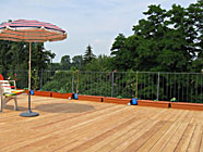 Dachterrasse mit Panorama-Blick